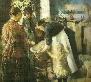 Christian Krohg i baljen painting